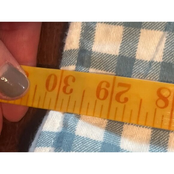 Vintage American Sweetheart Blue White gingham Shacket XL Cottage Grandma 90s - Picture 5 of 8